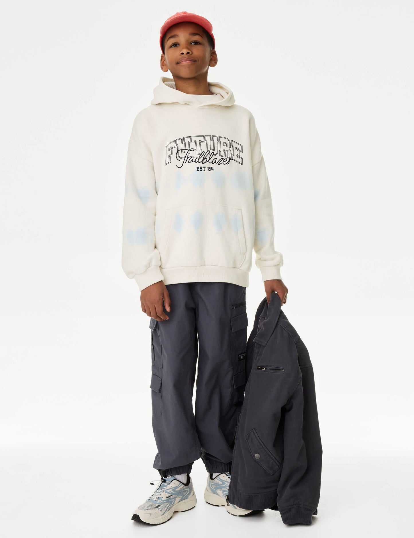 Pamuklu Ombre Grafikli Sweatshirt (6-16 Yaş)