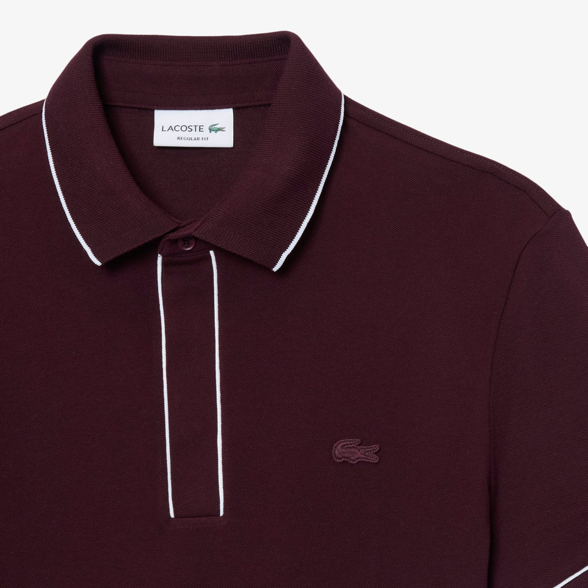 Lacoste Erkek Regular Fit Organik Pamuk Bordo Paris Polo