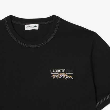 Lacoste Multi Print Erkek Siyah T-shirt