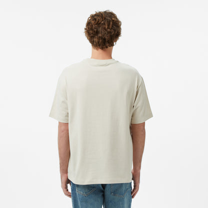 Calvin Klein Relaxed Standard Logo Crewnk Erkek Bej T-shirt