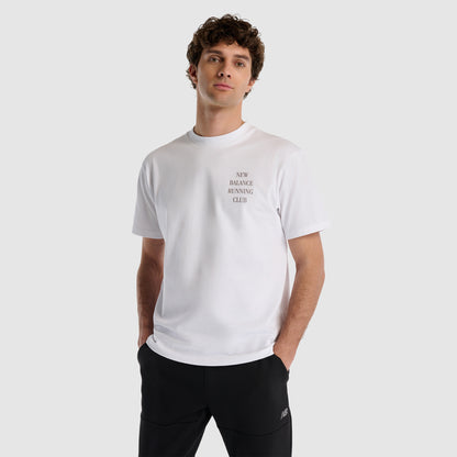 New Balance Erkek Beyaz T-shirt