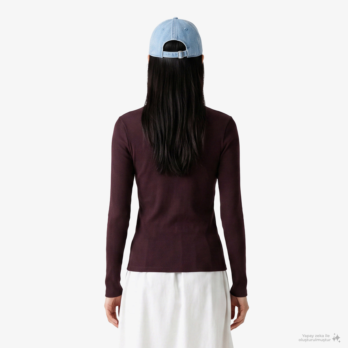 Lacoste Slim Fit Kadın Bordo T-shirt