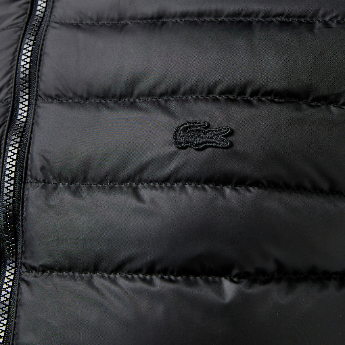 Lacoste Erkek Slim Fit Kapüşonlu Siyah Mont
