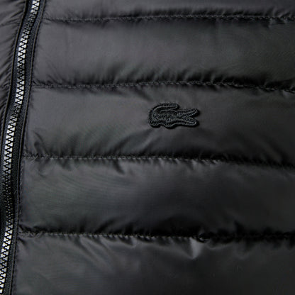 Lacoste Erkek Slim Fit Kapüşonlu Siyah Mont