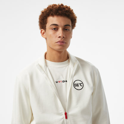 United4 Motto Erkek Beyaz Hoodie