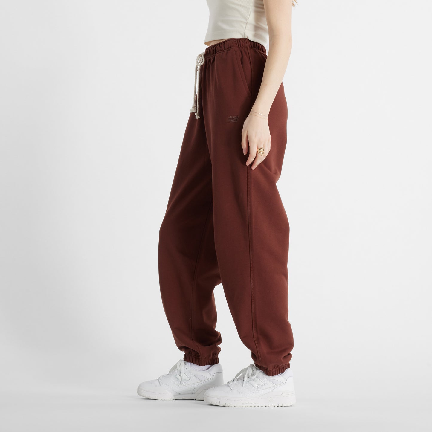 New Balance French Terry Kadın Bordo Eşofman Altı