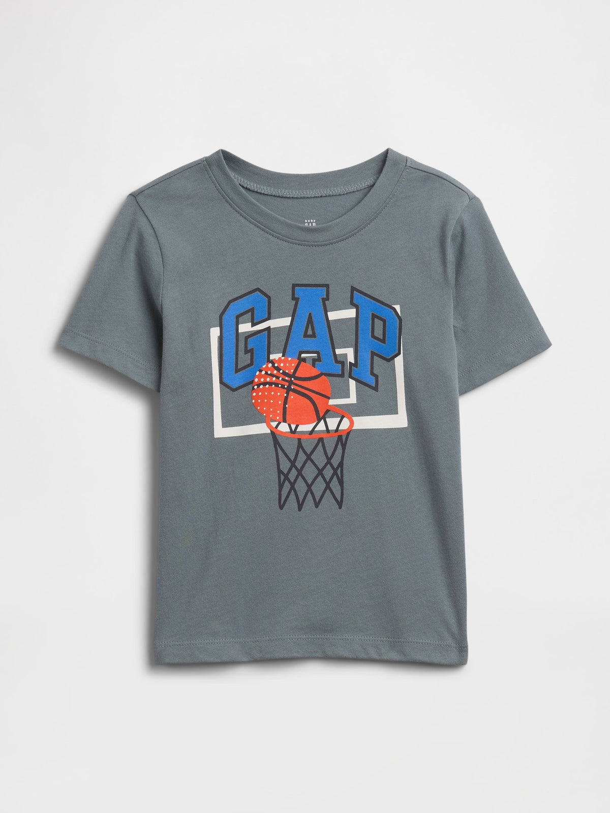 Gri Grafik Baskılı T-shirt