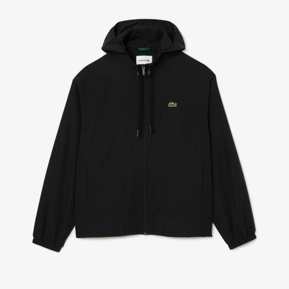 Lacoste Classic Erkek Kapüşonlu Siyah Mont