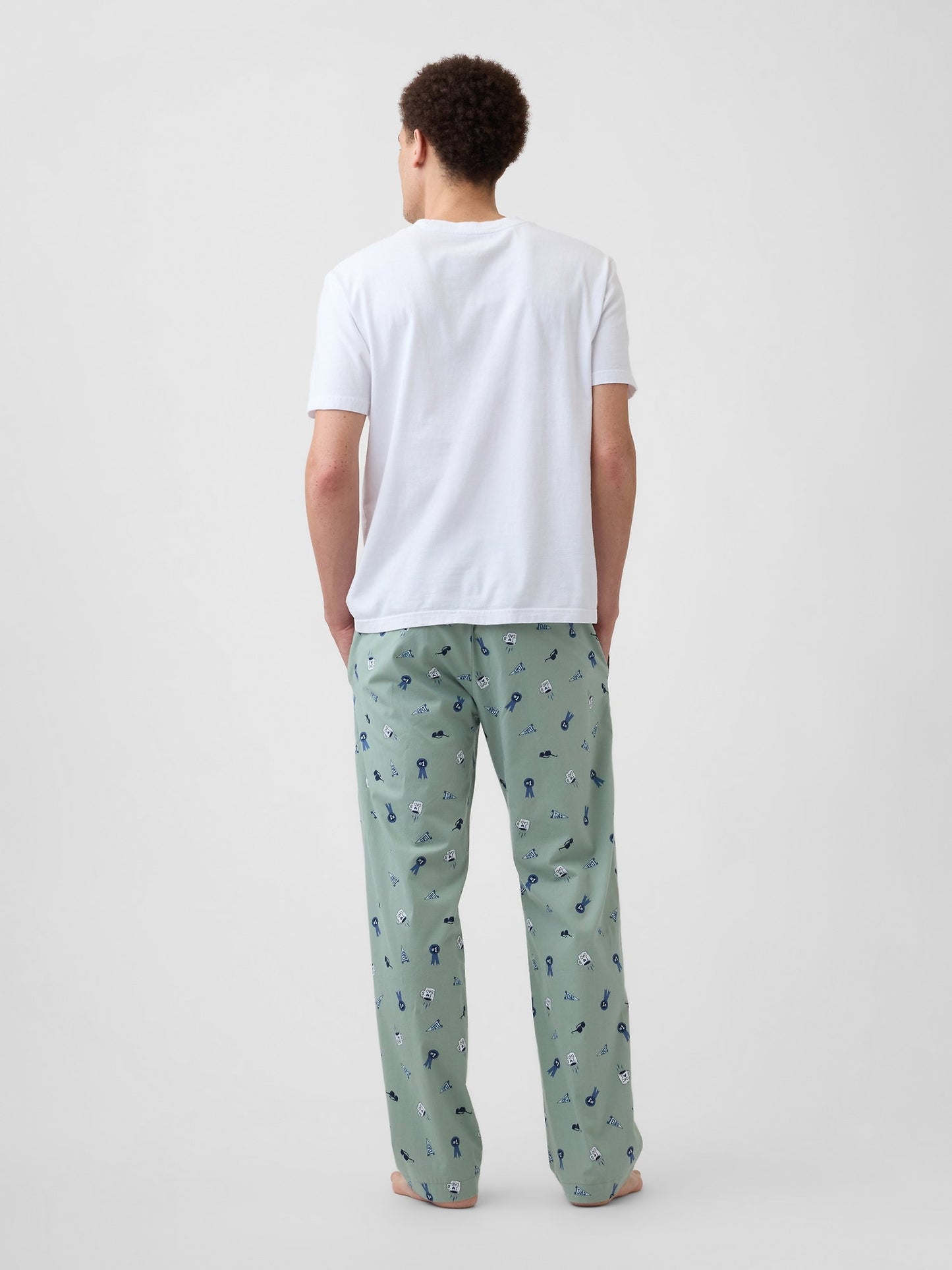 Yeşil Relaxed Poplin Pijama Altı