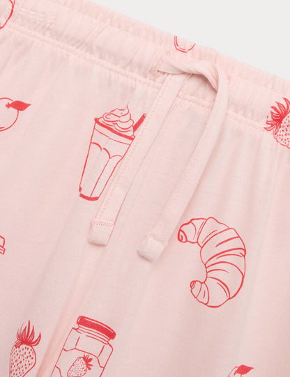 Desenli Pijama Takımı