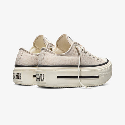 Converse Chuck Taylor All Star Lift Double Stack Unisex Bej Sneaker