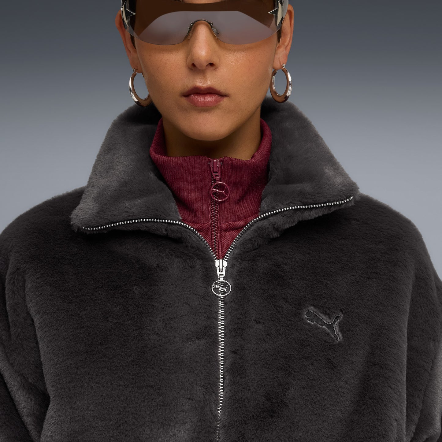 Puma Wardrobe Essentials Relaxed Kadın Gri Ceket