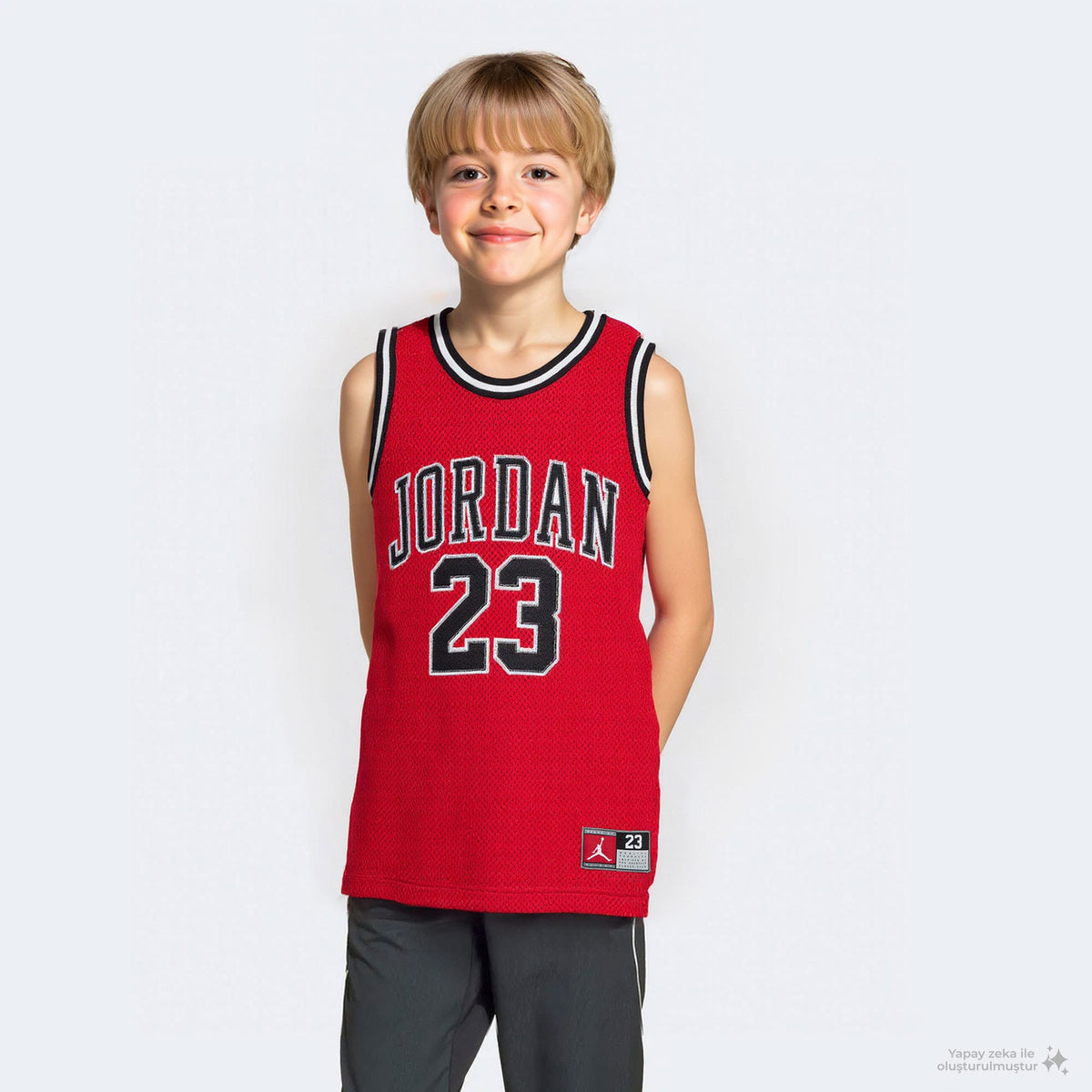 Jordan 23 Jersey Çocuk Kırmızı Forma