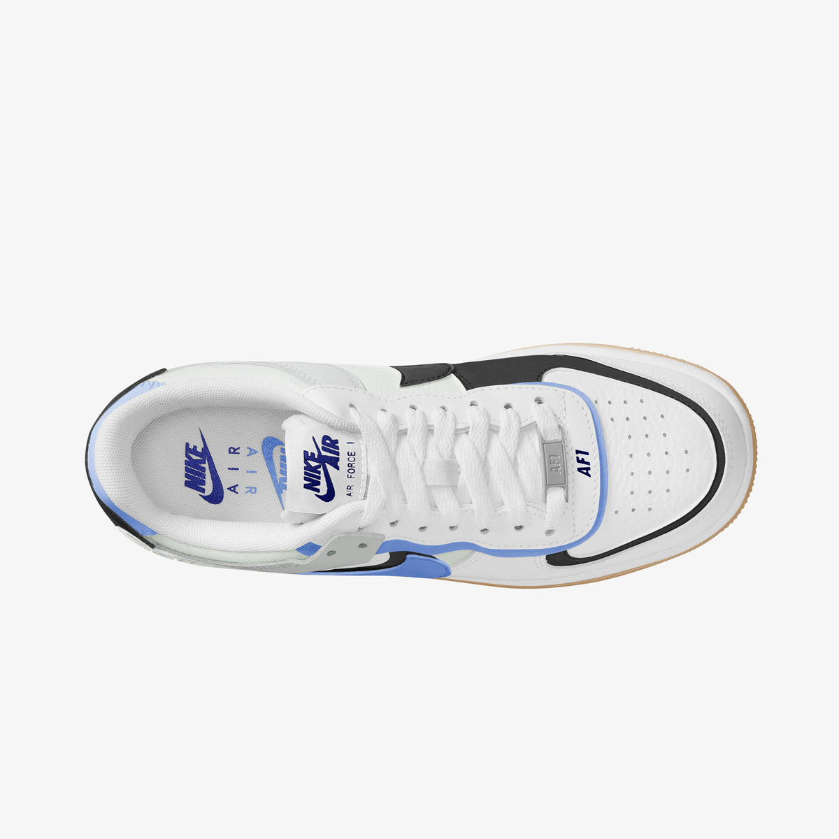 Nike Air Force 1 Shadow Kadın Beyaz/mavi/ Siyah Sneaker
