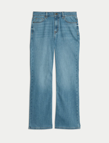 Lyocell Karışımlı Yüksek Bel Flared Jeans