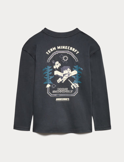 Minecraft™ Baskılı Çocuk Pijama Takımı