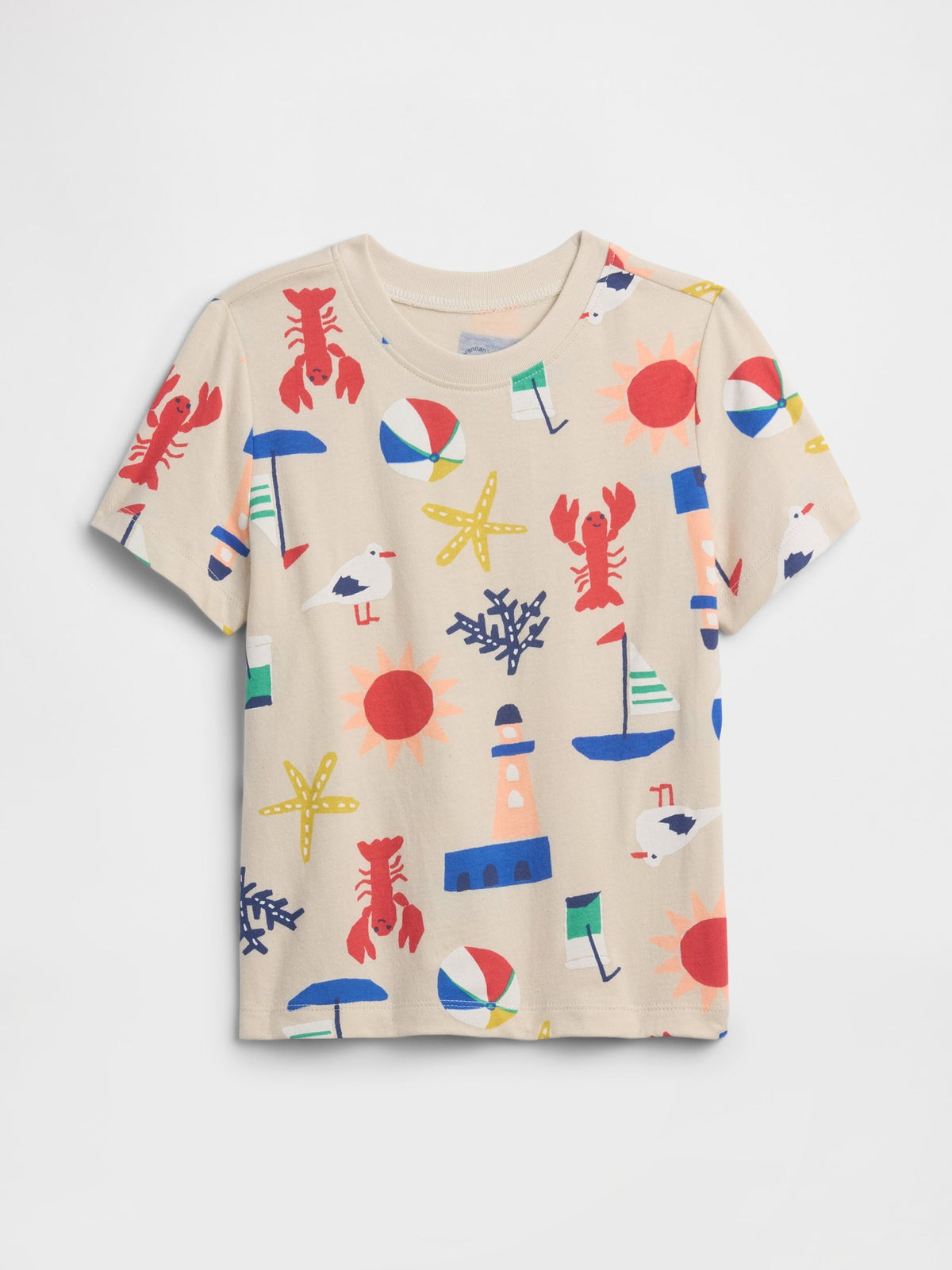 Bej Grafik Baskılı T-shirt