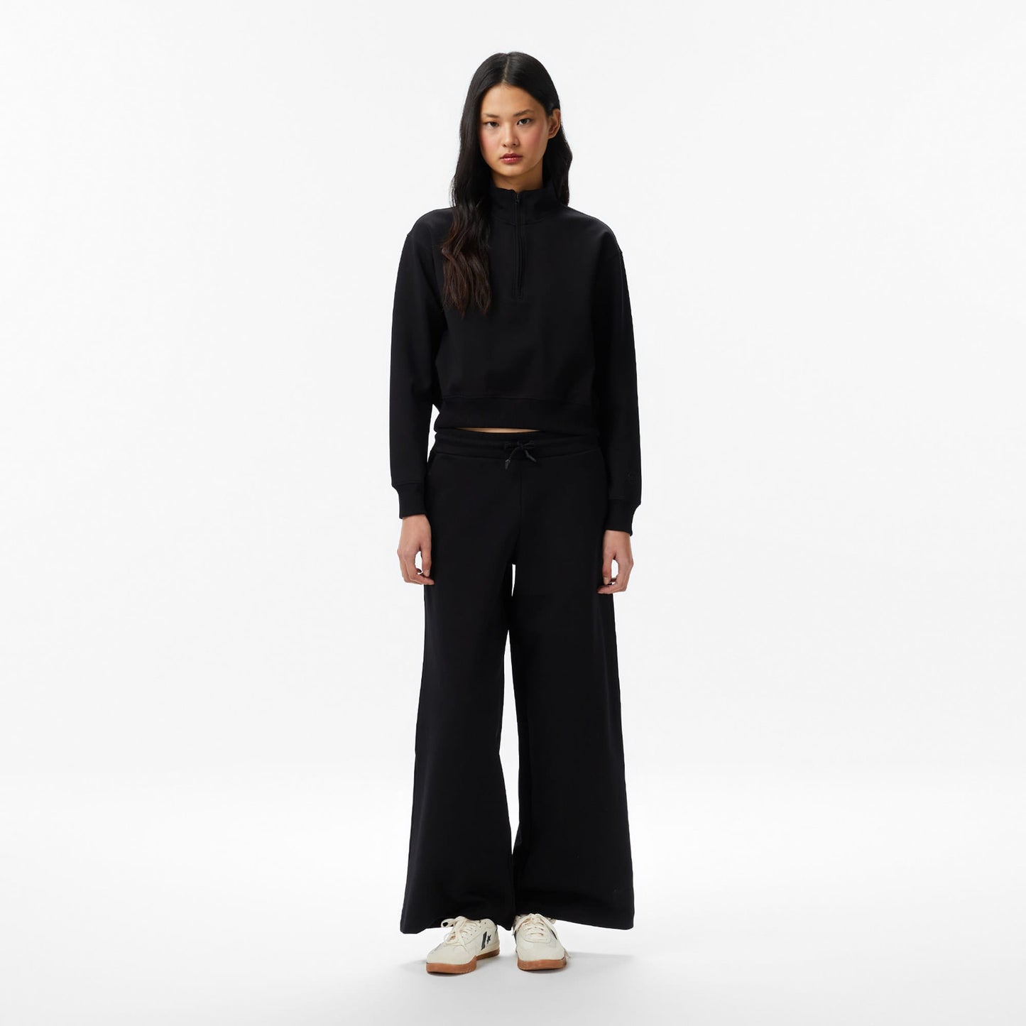 United4 Regular Fit Kadın Siyah Sweatshirt