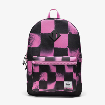 Herschel Heritage Checkered Çocuk Siyah/pembe Sırt Çantası