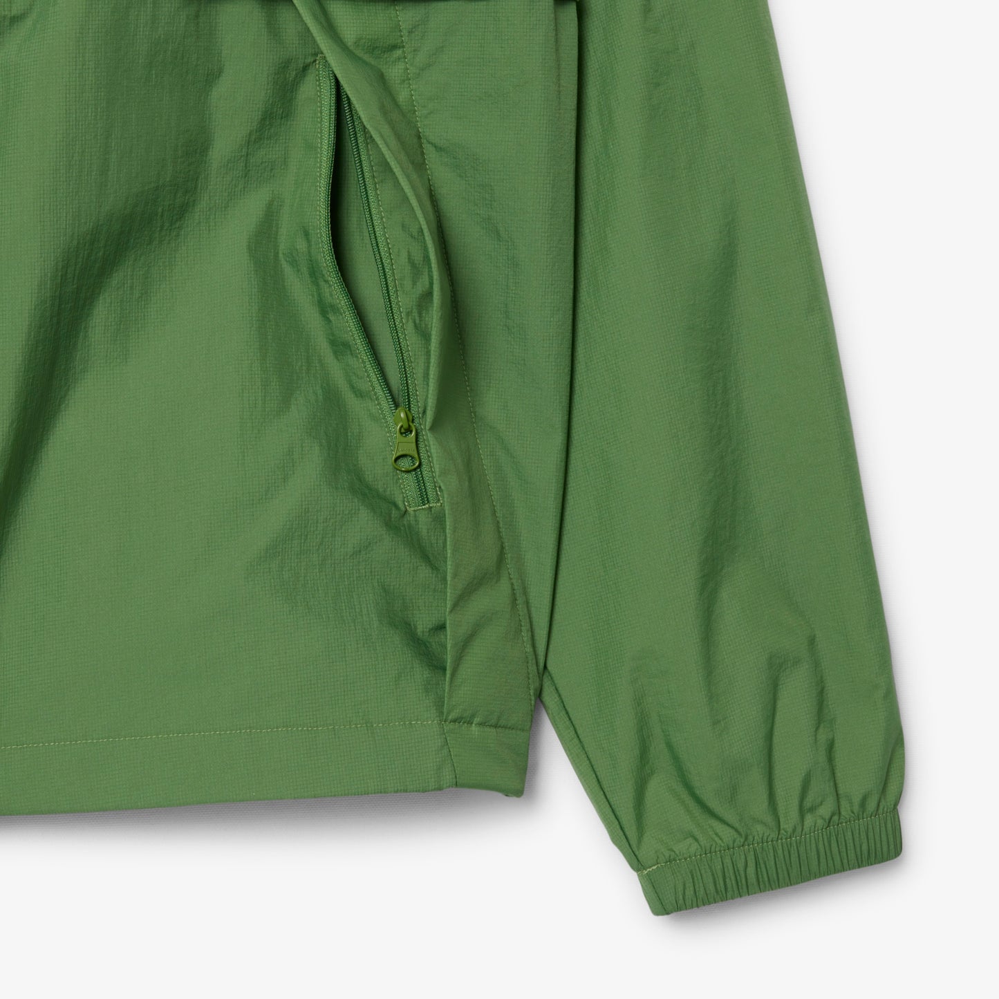 Lacoste Erkek Kapüşonlu Yeşil Yağmurluk