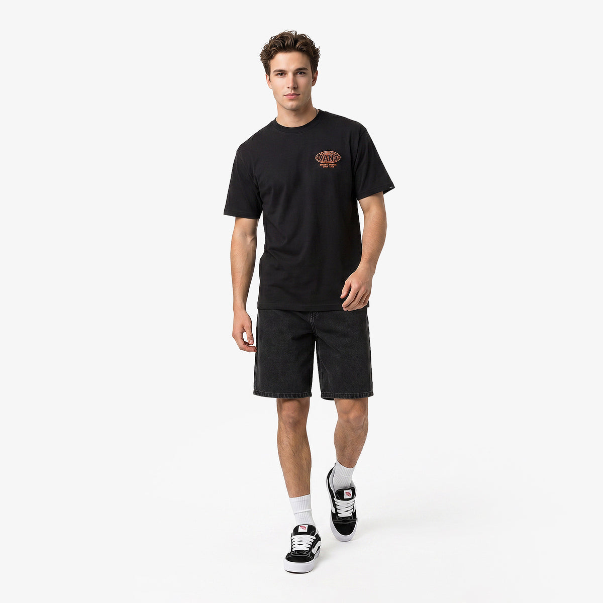 Vans World Tour Loose Erkek Siyah T-shirt