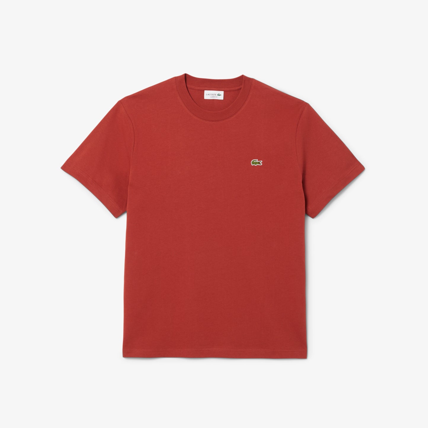 Lacoste Erkek Classic Fit Bisiklet Yaka Kahverengi T-shirt