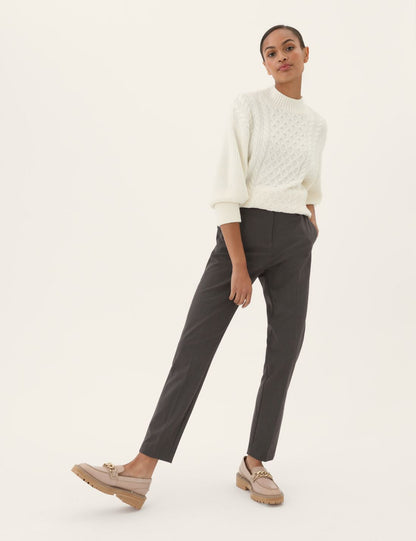 Slim Fit Yüksek Bel Pantolon