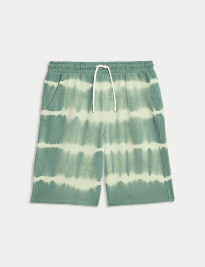 Saf Pamuklu Tie-dye Şort (6–16 Yaş)