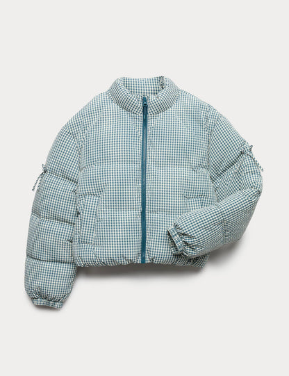 Stormwear™ Ekose Şişme Çocuk Mont