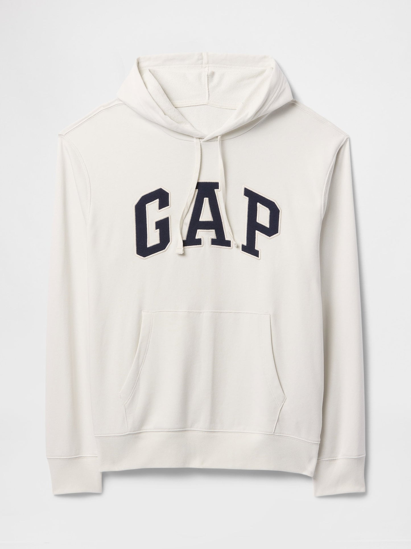 Beyaz Gap Logo Fransız Havlu Kumaş Sweatshirt