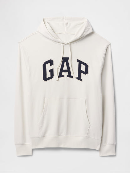 Beyaz Gap Logo Fransız Havlu Kumaş Sweatshirt