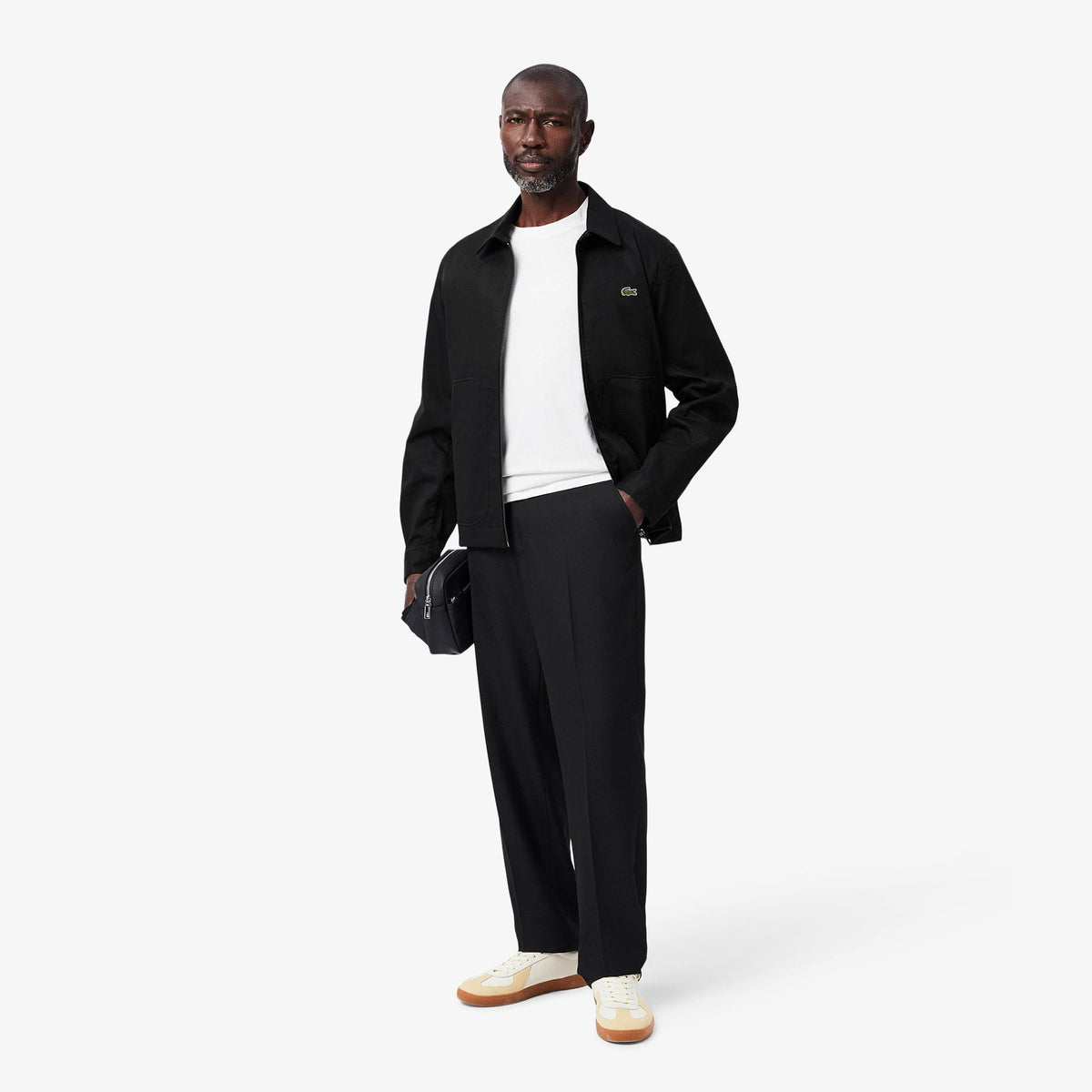 Lacoste Erkek Gömlek Yaka Siyah Ceket