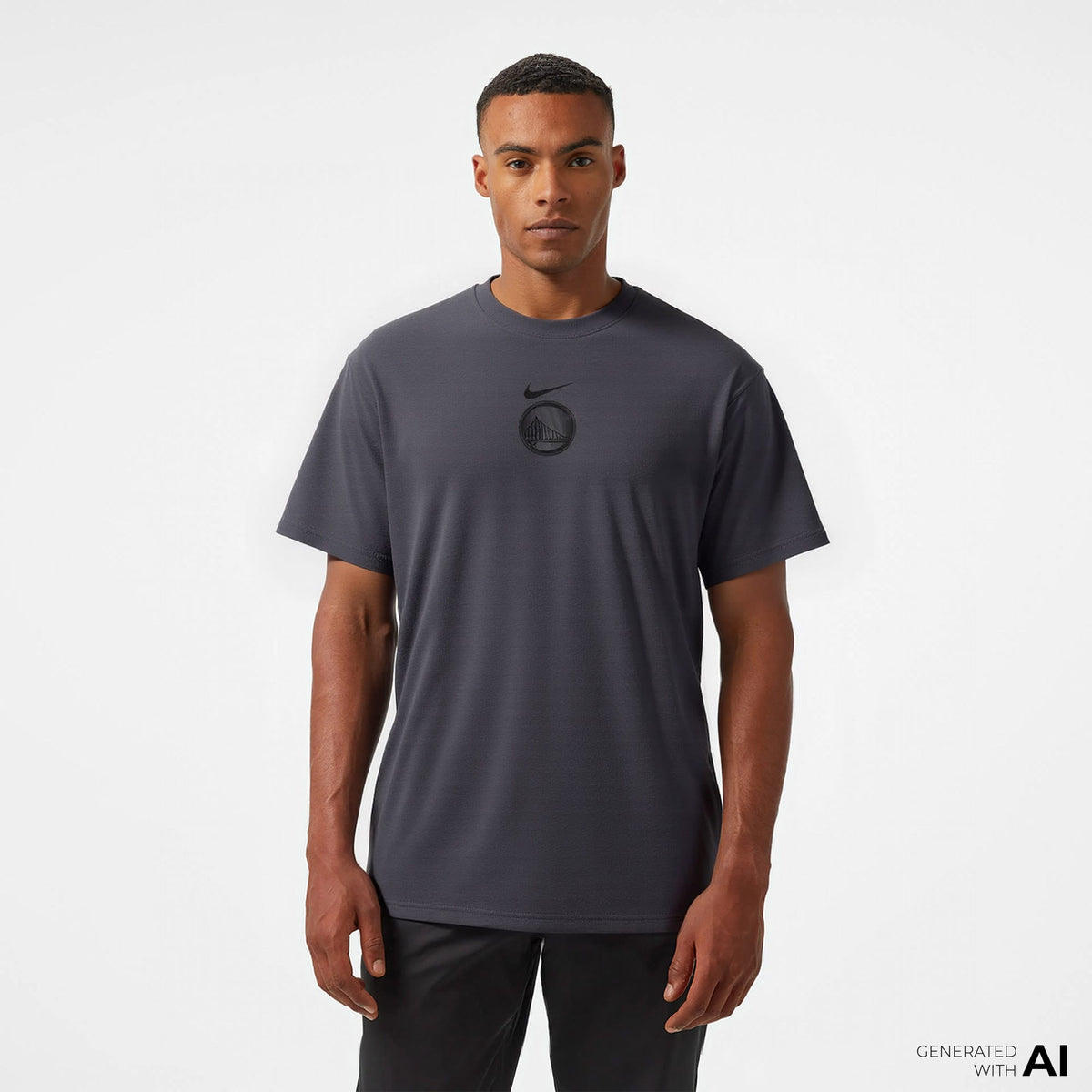 Nike Golden State Warriors Premium Essentials Erkek Gri T-shirt