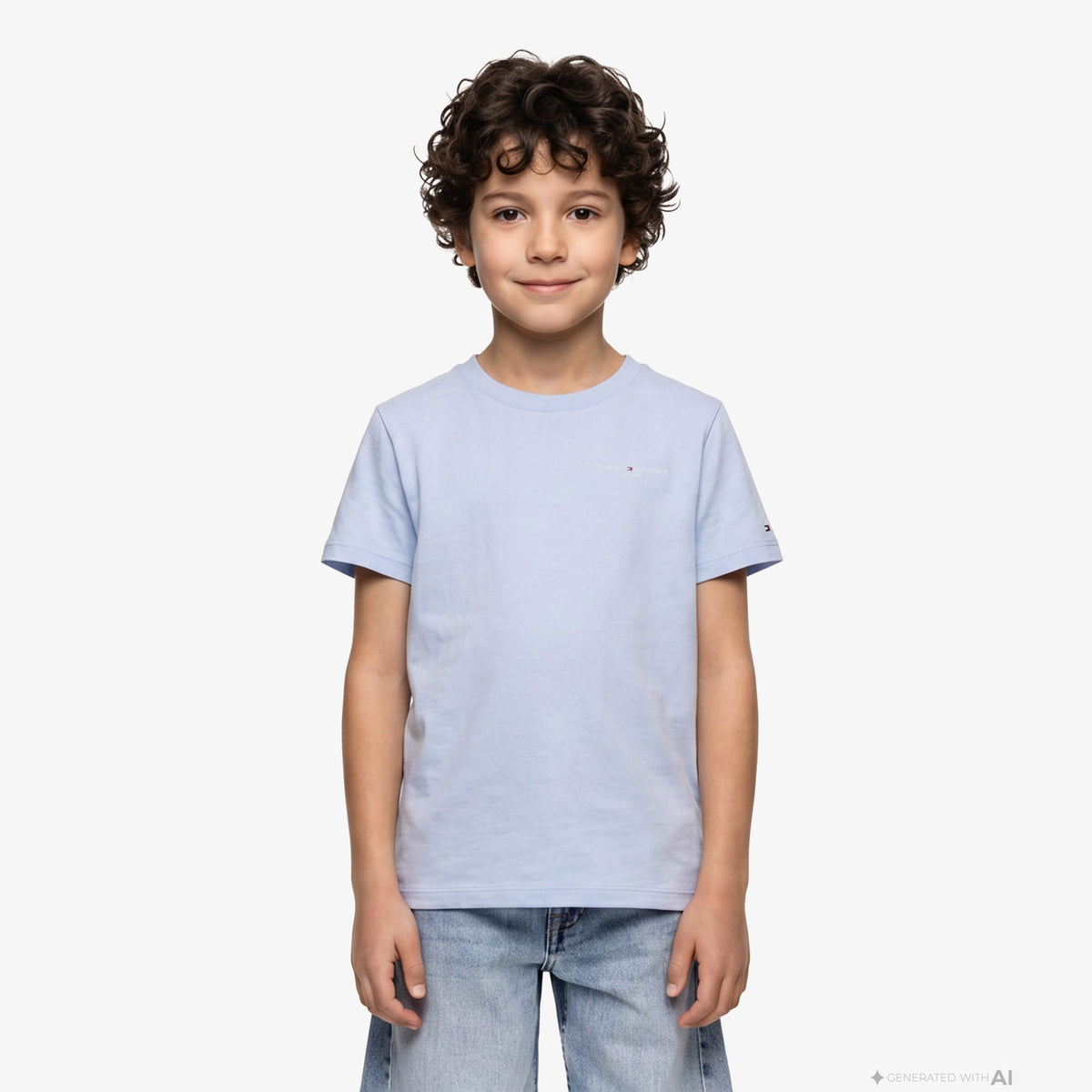 Tommy Hilfiger Mini Corp Çocuk Mavi T-shirt