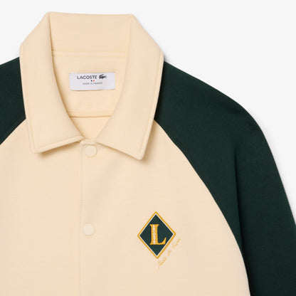 Lacoste Erkek Classic Fit Renk Bloklu Bej Ceket