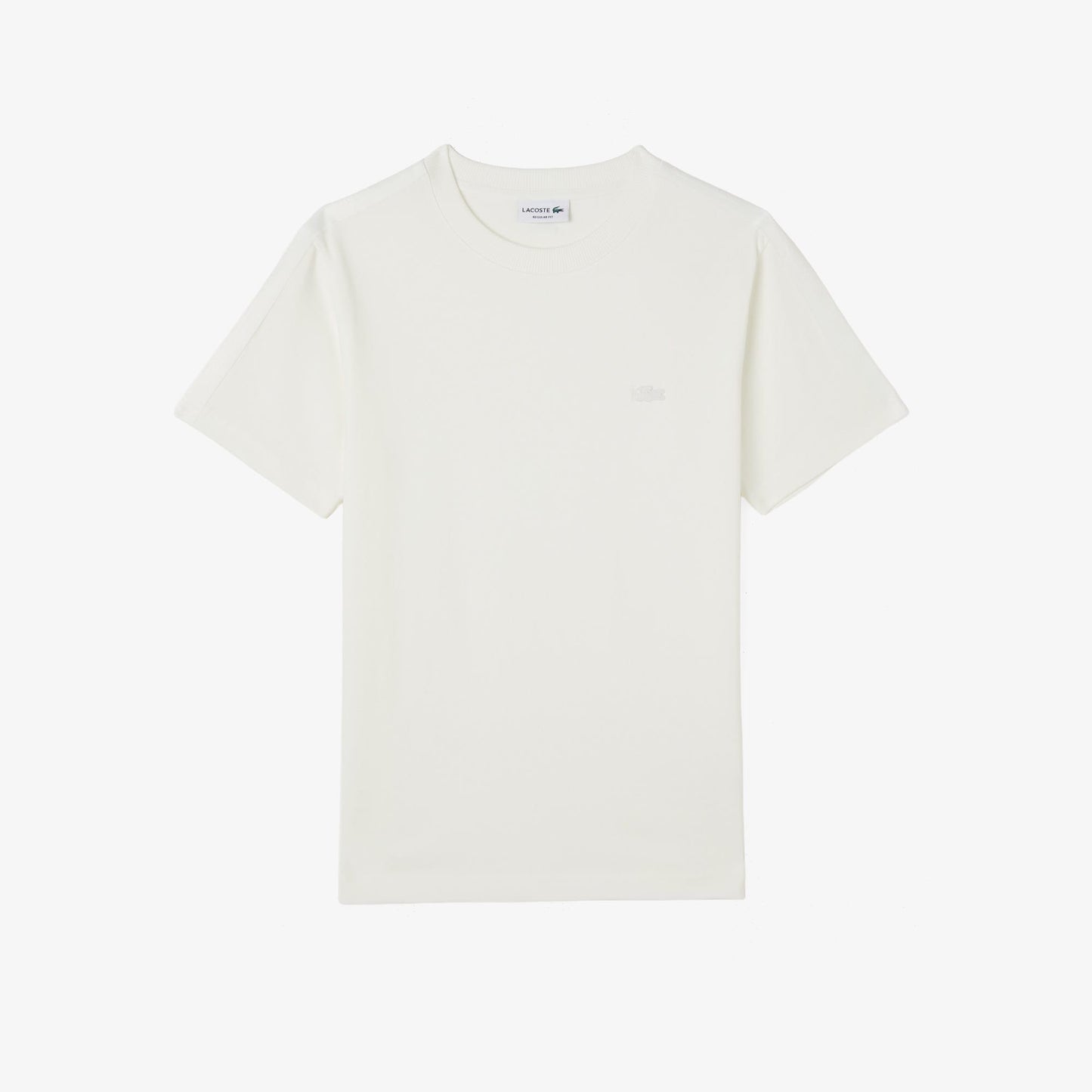 Lacoste Erkek Regular Fit Bisiklet Yaka Krem T-shirt