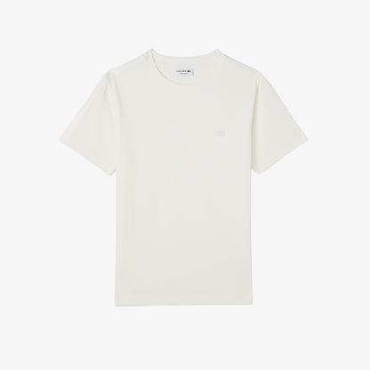 Lacoste Erkek Regular Fit Bisiklet Yaka Krem T-shirt