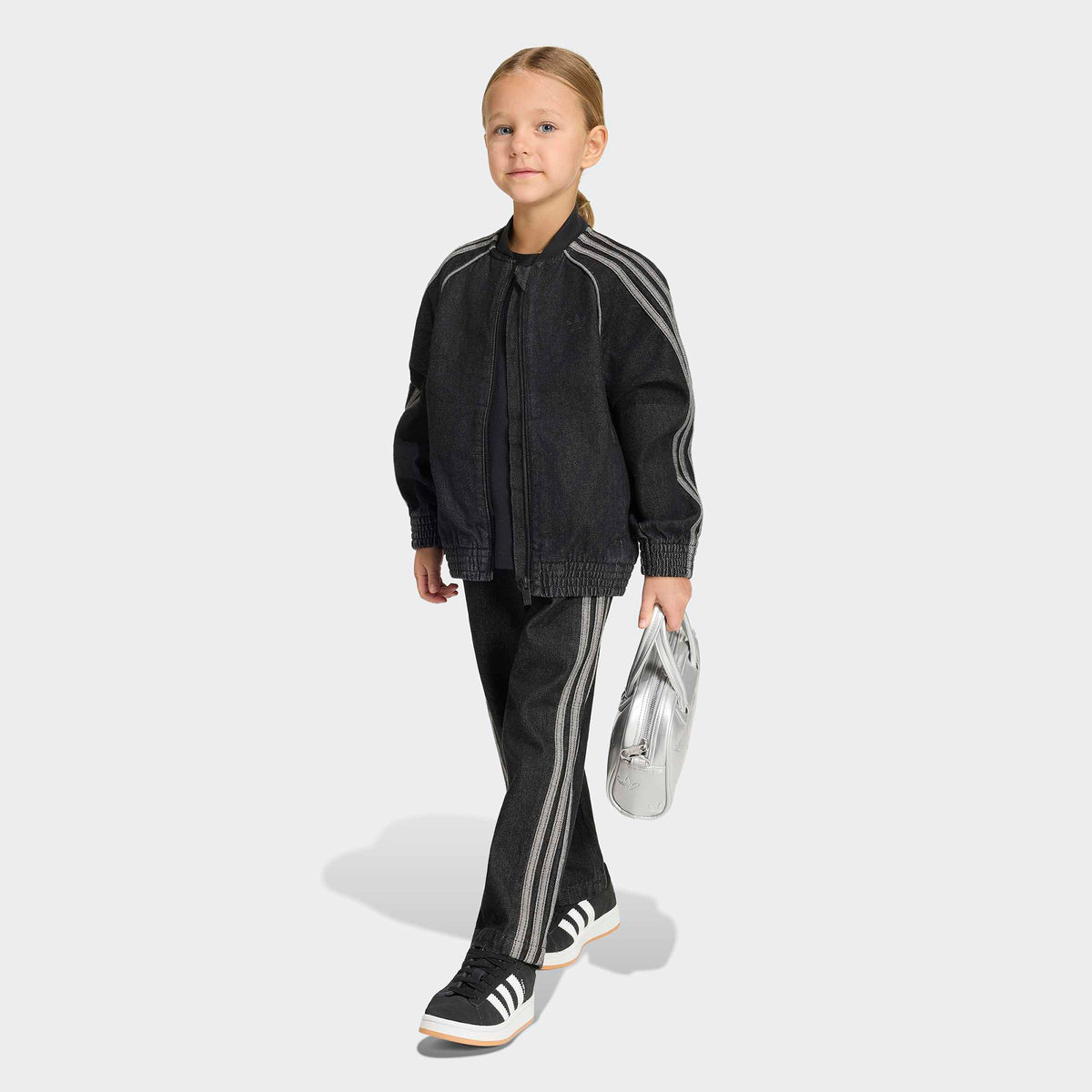 Adidas Superstar Track Den Çocuk Siyah Ceket