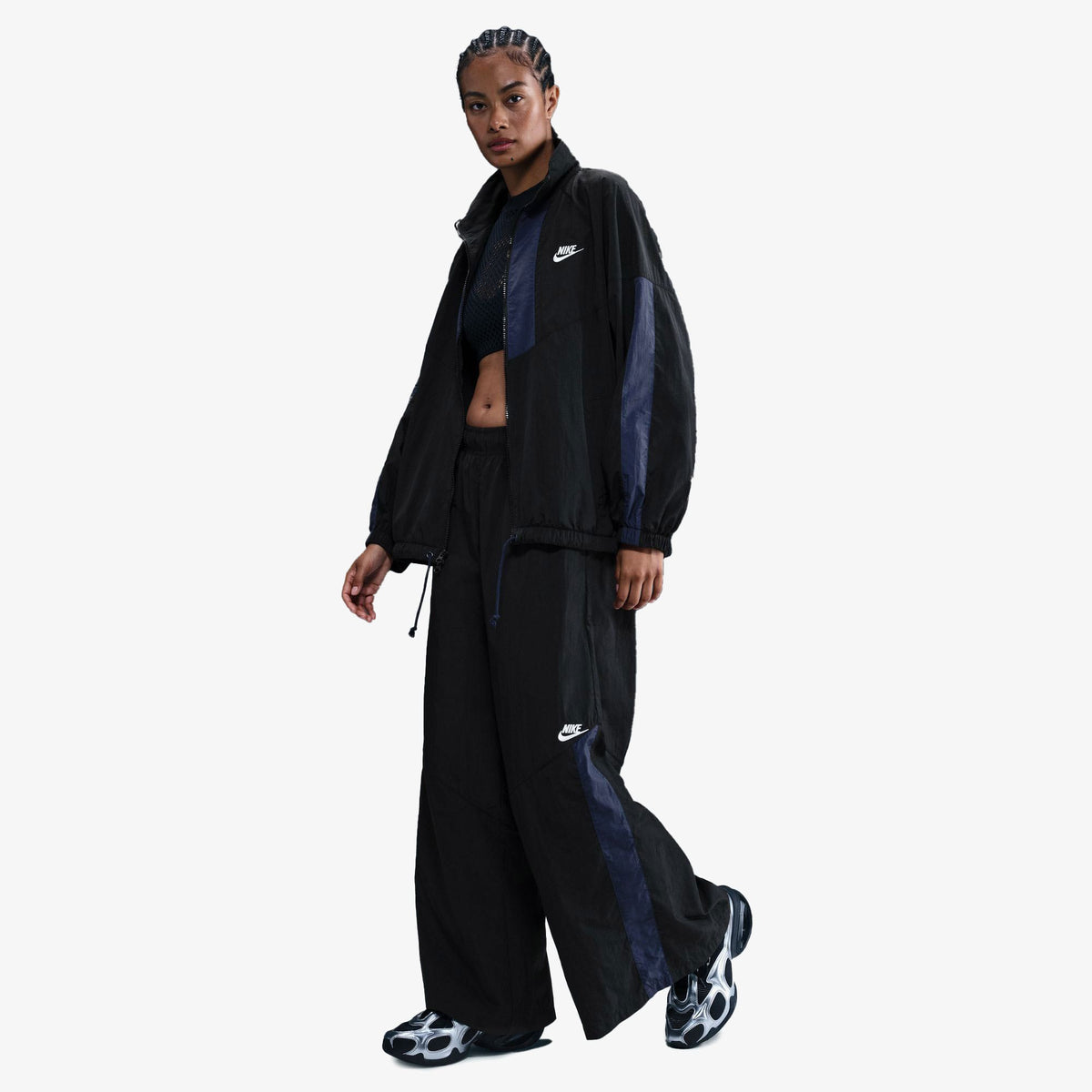 Nike Sportswear Wide Leg Kadın Siyah Eşofman Altı
