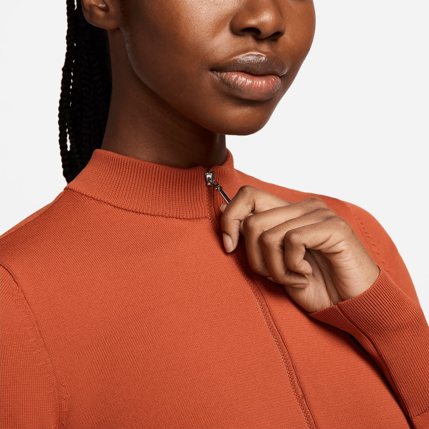 Nike Sportswear Chill Knit Kadın Turuncu Crop Sweatshirt