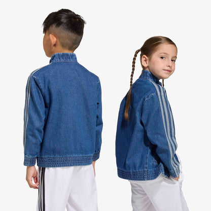 Adidas Firebird Denim Çocuk Mavi Ceket