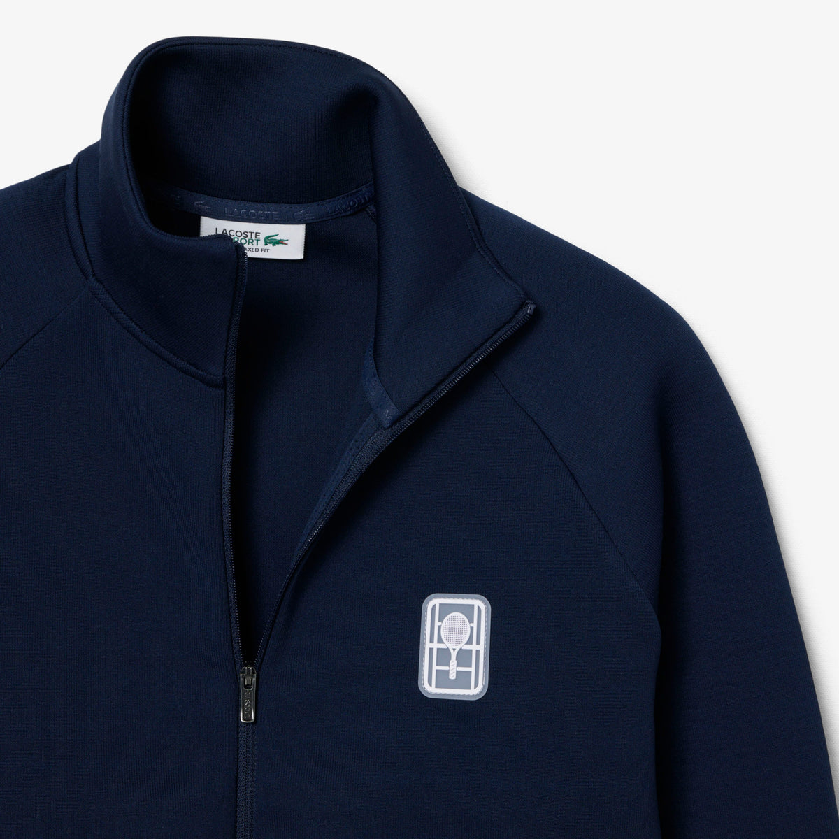 Lacoste Kadın Relaxed Fit Fermuarlı Lacivert Sweatshirt