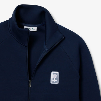 Lacoste Kadın Relaxed Fit Fermuarlı Lacivert Sweatshirt