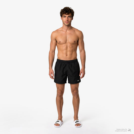 Nike Swim Breaker Solid Essential Erkek Siyah Deniz Şortu