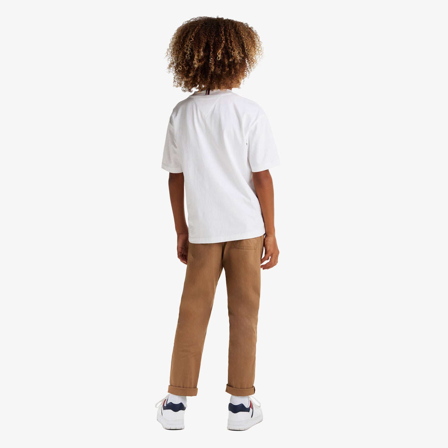 Tommy Jeans Flag Fresh Çocuk Beyaz T-shirt