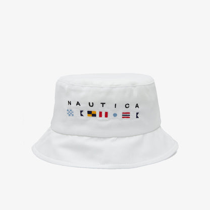 Nautica Unisex Beyaz Baskılı Şapka