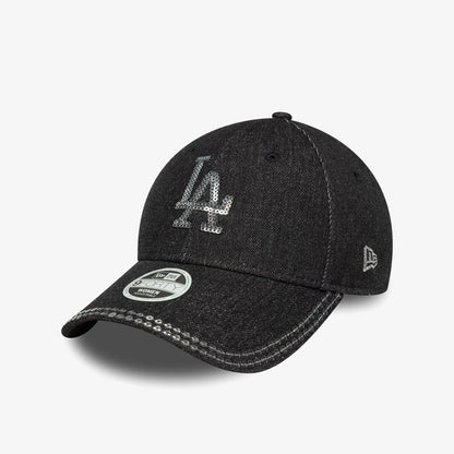 New Era La Dodgers Mlb Sequin 9forty Kadın Siyah Şapka