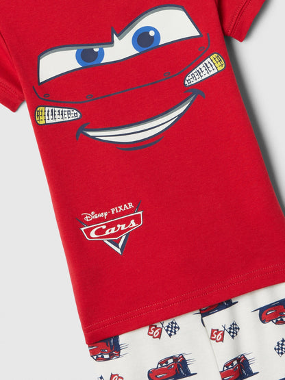 Kırmızı %100 Pamuk Disney Cars Grafikli Pijama Takımı