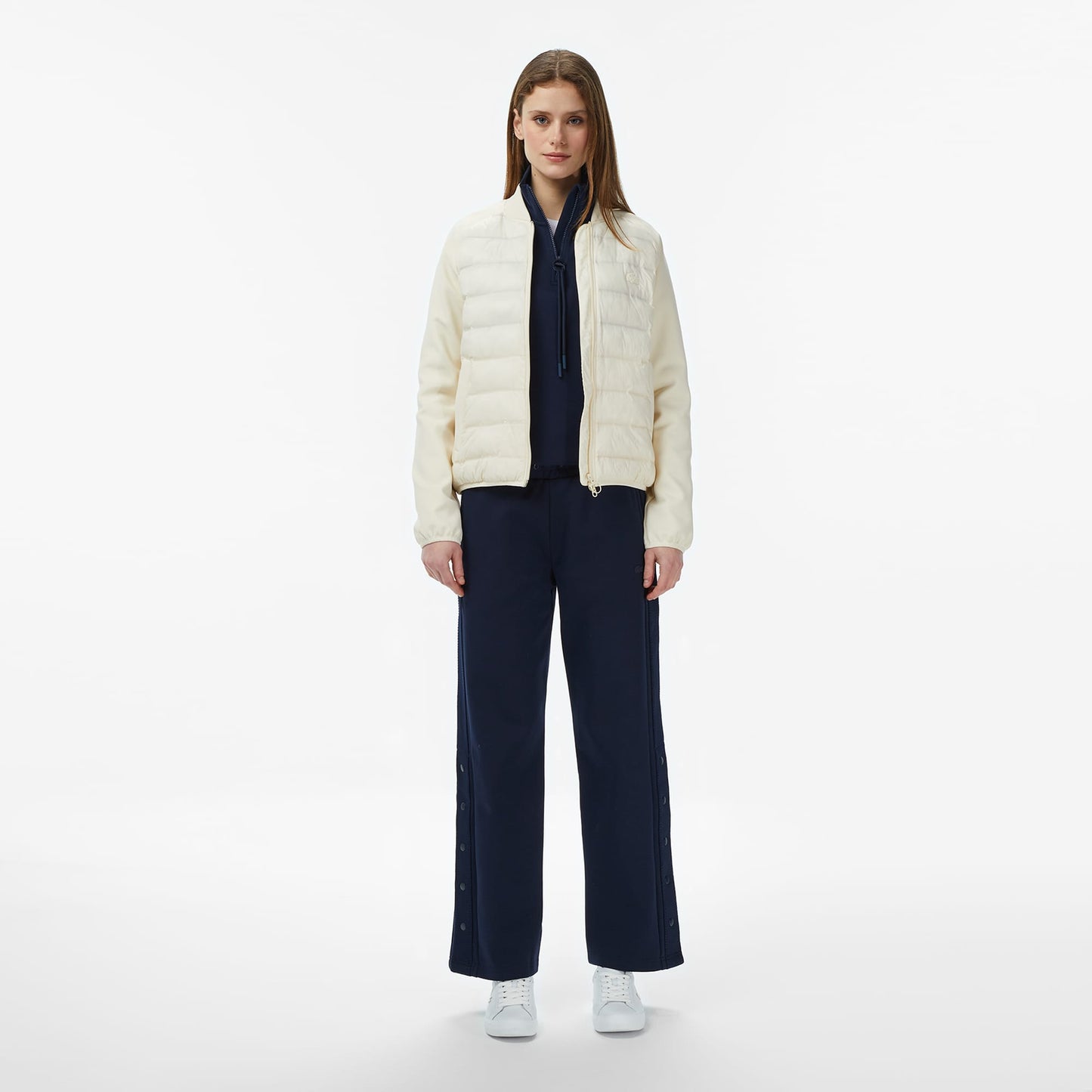 Lacoste Regular Fit Kadın Beyaz Ceket