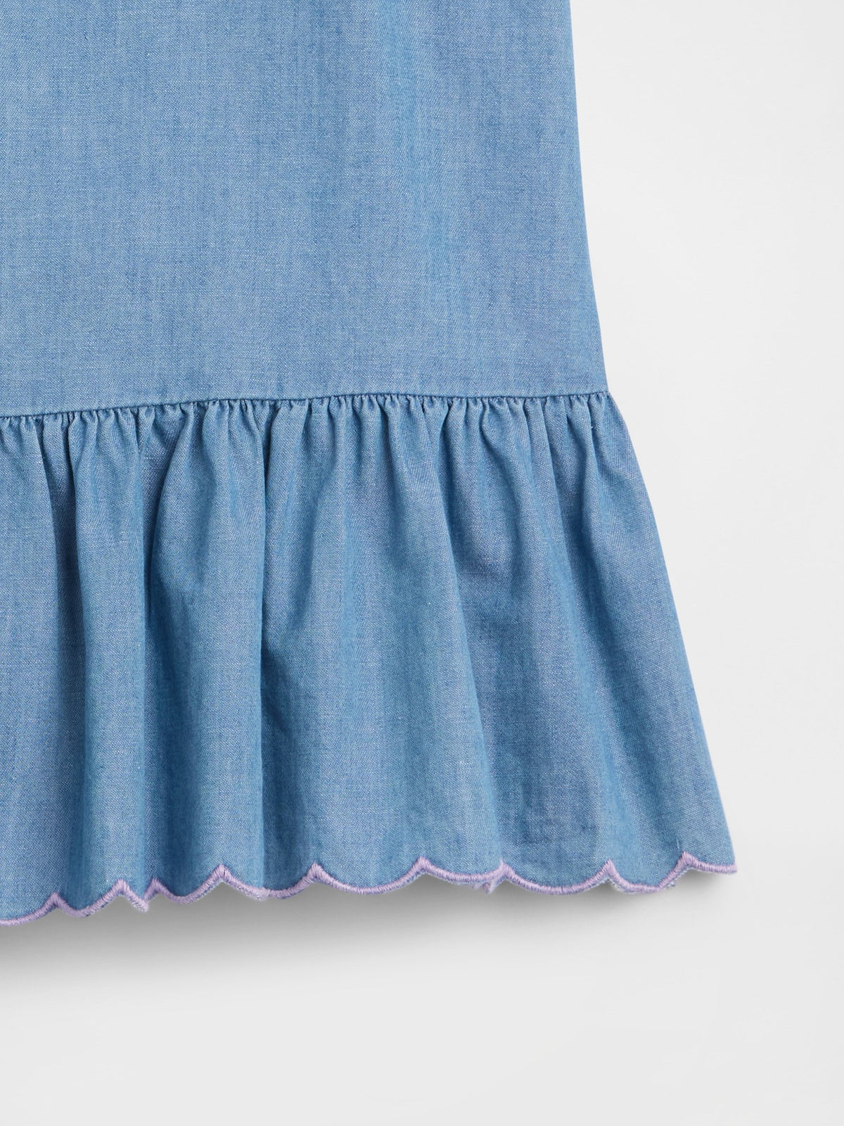 Mavi Peplum Askılı Bluz